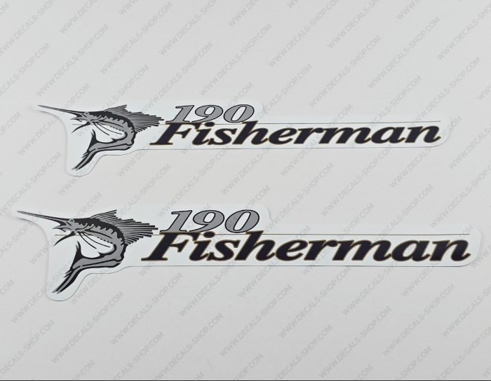 Wellcraft 190 Fisherman Boat Decal Set of 2 x 14.75" Wellcraft 190 Fisherman Boat Decal Set of 2 x 14.75"